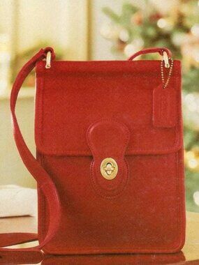 Vintage Coach Original Red Murphy Shoulder Crossbody Bag